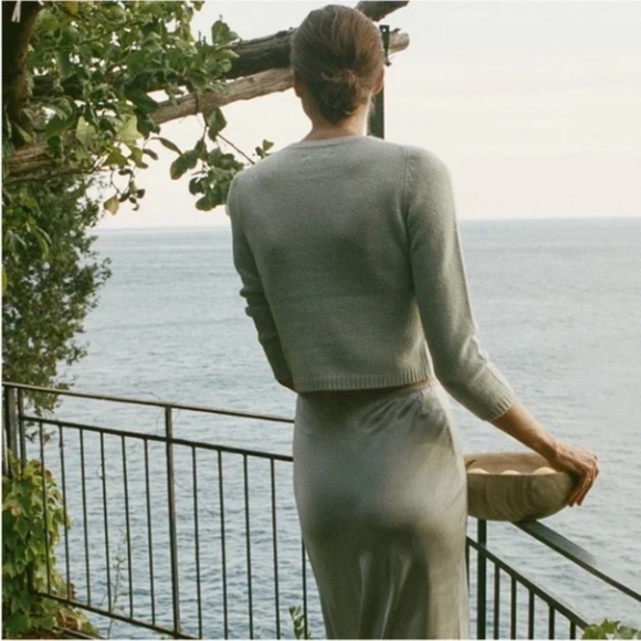 Doen Gidea Cashmere Sweater Light Green S - Picture 4 of 10